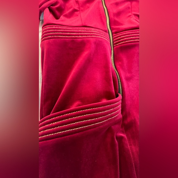 Zhivago Eye Of Horus Velvet Dress / Gown NWT Size 8 / Red / Burgundy - Picture 7 of 11